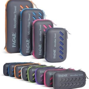 BAGAIL Microfibre Travel Towel, Perfect Camping Towel, Swimming Towel and Beach Towel, Quick Dry - Super Absorbent - Ultra Compact, Great for Sports, Gym, Yoga and Backpacking