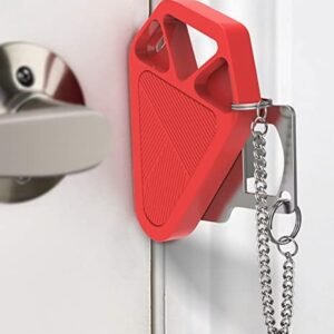 Portable Door Lock,Travel Lock, Add Extra Locks for Additional Safety and Privacy, Solid Heavy Duty Lock Prevent Unauthorized Entry, Perfect for Traveling, AirBNB, Hotel, Home,Apartment