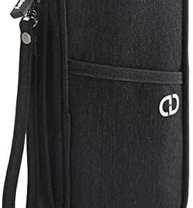 dayday® Passport Holder Travel Wallet Accessories Document Airplane Holiday Essentials Organiser Bag with RFID Blocking Unisex Family Cover Case | Gifts for Men Women