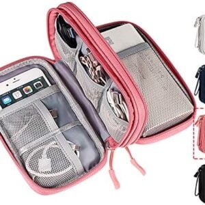 Electronic Organizer Travel Cable Accessories Bag,Electronic Organizer Case,Waterproof Electronic Accessories Organizer Bag for Power Bank,Charging Cords,Chargers,Mouse,USB Cable,Earphones Flash Drive
