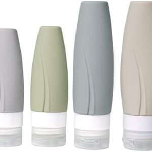 Travel Bottles for Toiletries, Travel Containers for Toiletries, Travel Size Bottles,TSA Approved Leak Proof Refillable Empty Silicone Travel Bottles,Travel Liquid Bottles
