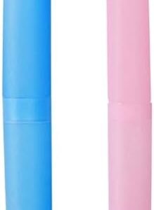 nuoshen 2 Pcs Plastic Toothbrush Case, Portable Toothbrush Holder Toothbrush Cover Storage for Daily, Travel