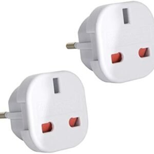 Gadgets Hut UK - 2 x UK to EU Europe European Travel Adapter suitable for France, Germany, Greece, Spain, Egypt, Turkey - Refer to Product description for Country list …