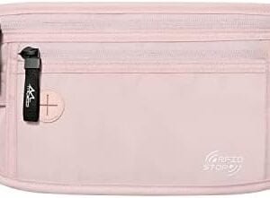 MoKo Secure Travel Money Belt, Undercover Hidden RFID Blocking Travel Wallet, Anti-Theft Passport Wallets for Men Women