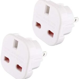 TEC UK - 2 x UK to US Travel Adaptor suitable for USA, Canada, Australia, Mexico, Thailand (Bulk Packaging)