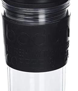 BODUM Plastic 11103-01S Travel Mug, Black, 0.35 Litre