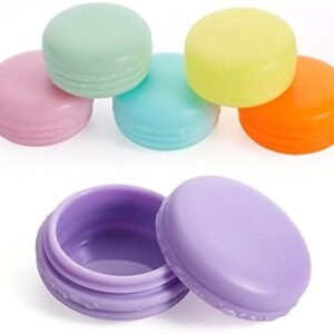 6 Pack Travel Bottles Pots, 10 ml Travel Pots for Toiletries Sample Pots Cosmetic Container Jars with Lids for Crema Powder Face Creams 6 Color