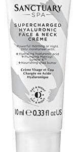Sanctuary Spa Hyaluronic Face Cream, Supercharged Hyaluronic Face and Neck Crème, Travel Size, 10ml