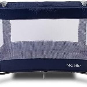 Red Kite Baby Sleeptight Travel Cot - Blueberry. Lightweight padded travel cot suitable from birth, (STBLUE)