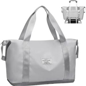 lmytdo Weekend Bag for Women Overnight Bag Carry on Bag Holdalls Travel Bag for Women Gym Bag Waterproof Weekender Tote Bag Expandable for Vacation, Sports, Shopping 36L