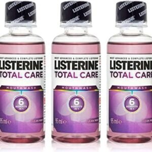 3X LISTERINE Total Care MOUTHWASH Clean Mint 6 Benefits in 1 95ML Travel Size